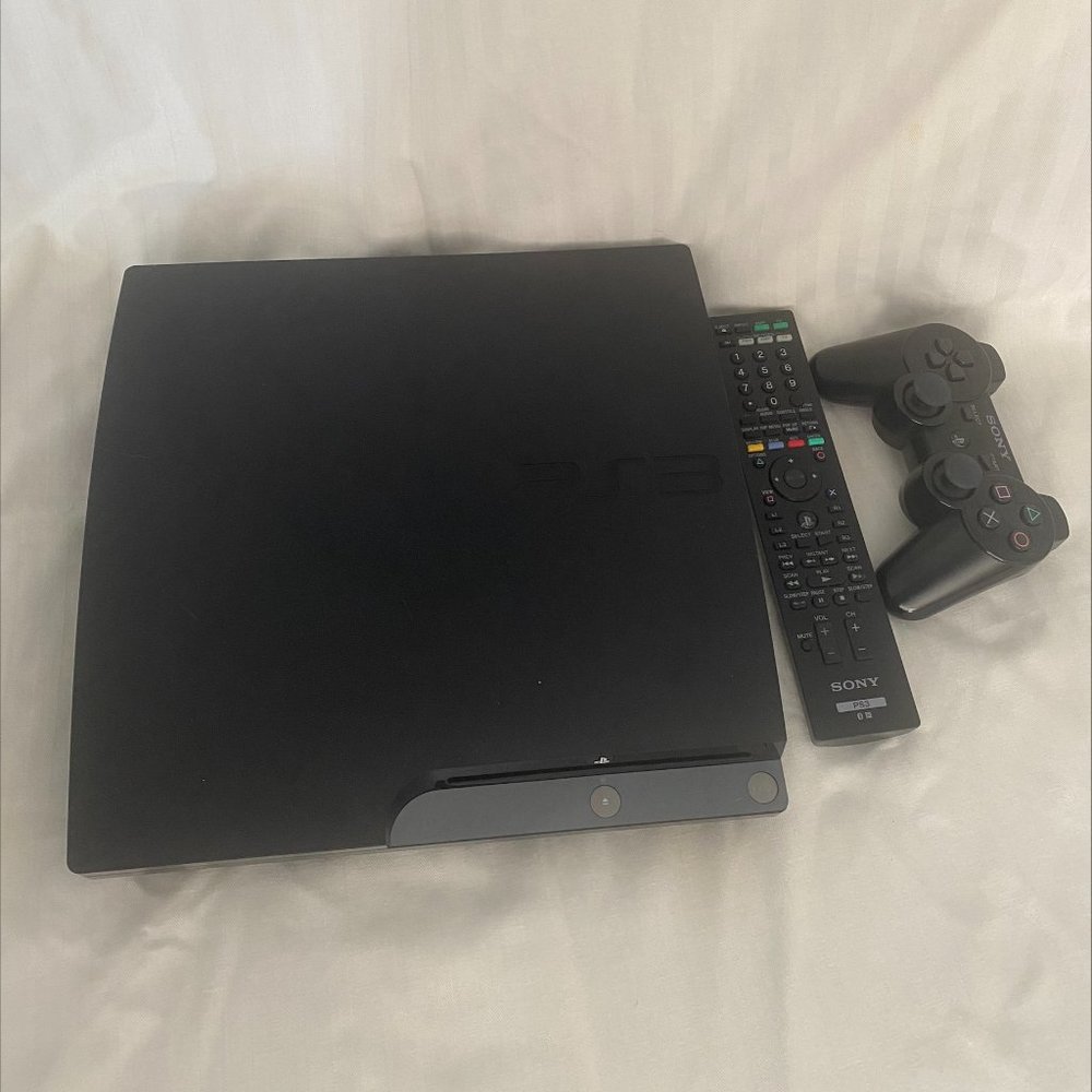 PlayStation 3 Console Slim 2001a, 160gb hdd and media remote